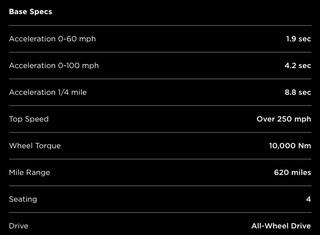 Illustration for article titled Surprise: There's A New Tesla Roadster With 620 Miles Of Range